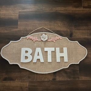 Bath sign